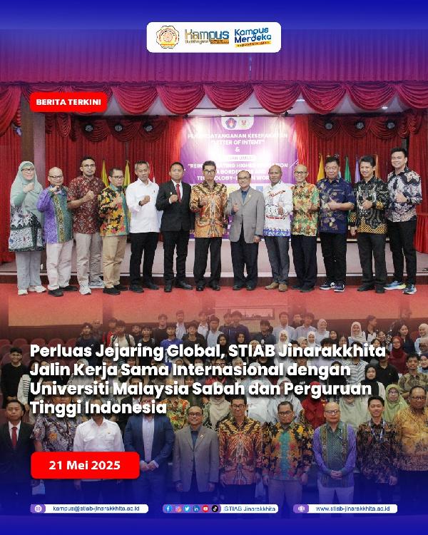 Perluas Jejaring Global, STIAB Jinarakkhita Jalin Kerja Sama Internasional dengan Universiti Malaysi