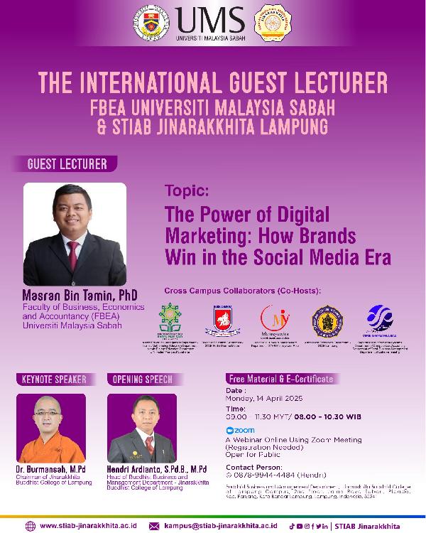 THE INTERNATIONAL GUEST LECTURER